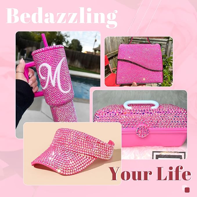 12000PCS 2mm Resin Jelly Rhinestones in Bulk (Hot Pink AB), Bedazzling Flatback Crystals Rhinestones for Crafting DIY Nail Decoration, Gems Diomand Charms for Tumbler Shoes Clothing Fabric