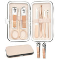 Nail Clipper Set, Manicure Kit for Women, Manicure and Pedicure Kit, Grooming Kit for Women, Pink Mini Travel Nail Kit, Stocking Stuffers, Christmas Gifts Present for Girlfriend, Family, Rose Gold