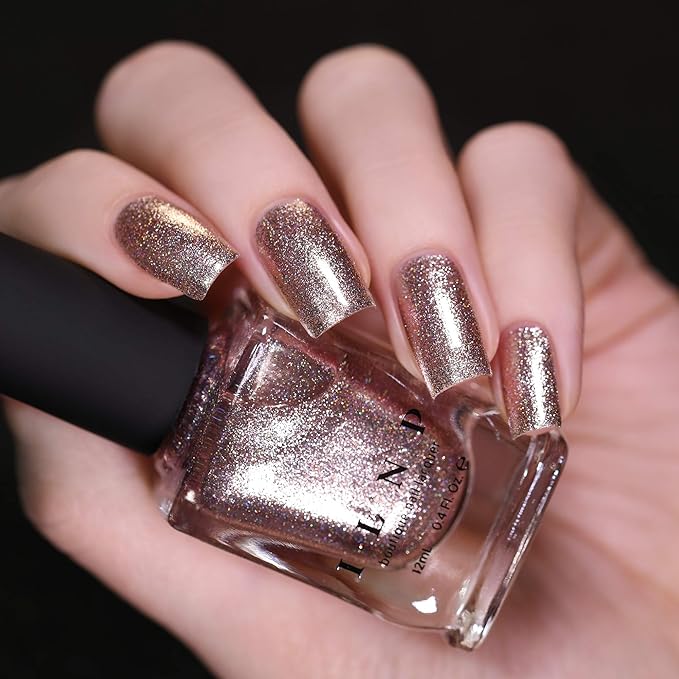 ILNP Sleigh Bells - Lustrous Champagne Ultra Metallic Nail Polish