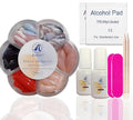 Pre-Designed Almond Press on Nails Kit for Finger by Asenei, 168 Pieces, 7 Designs, with 2 Bottles Nail Glue and Nail tools, All in 1 Press on False Nails (almond finger nail kit)