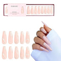 Kiara Sky Press On Nails | XPRESS PRO 100% Acrylic Nails | 30-Piece Kit Includes Nail Glue, Cuticle Pusher, File & Prep Pad | Coffin Long - Steal The Show