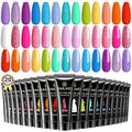 SAVILAND Hema-Free Poly Gel Nail Colors: 20 Colors Nail Extension Gel Kit Bright Rainbow Pink Purple Blue Color Collection Poly Gel Nail Kit for Daily Nail Art DIY Nail Salon Gift for Girls