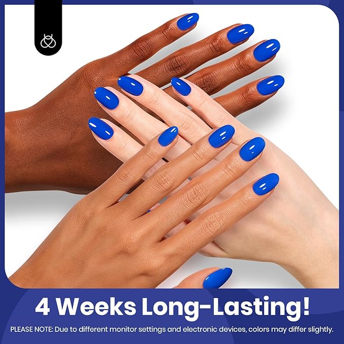 Beetles Blue Gel Nail Polish 15ml Royal Blue Color Noble Night Nail Polish Soak Off Uv LED Nail Lamp Gel Polish Manicure Salon DIY Home Paulina Lapis Colorful Bottle