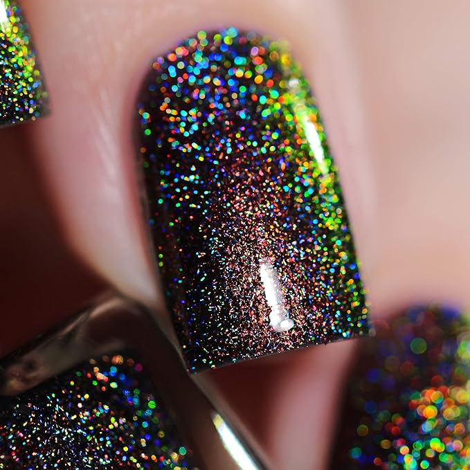 ILNP Candlelight - Orange to Green Color Kissed Ultra Holographic Nail Polish