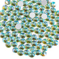 Beadsland 1440 Pieces Flat Back Crystal Rhinestones Round Gems,Peridot AB,SS8,2.3-2.5mm
