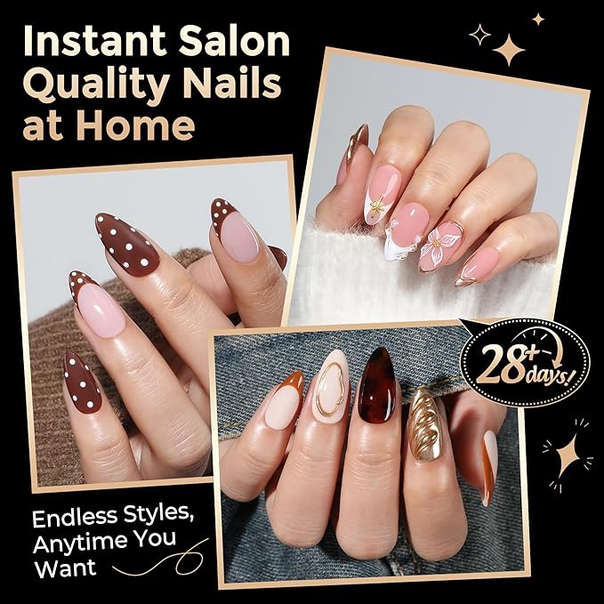 Almond Nail Tips: 504pcs Medium Almond Gel Nail Tips, Pre-shape Half Matte Short Nails Full Cover Clear Press On Acrylic Fake Nails for Nail Extension Nail Art 12 Sizes
