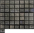 Wrapables A70194_a White with Gold Rhinestones Nail Art Stickers 3D Nail Decals (50 Sheets), Flowers, Bows, & Butterflies Nail Art Stickers (50 Sheets), Floral Rhinestones