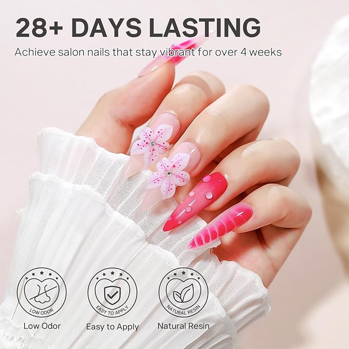 MIZHSE White 3D Gel Nail Art 30g Sculpting Gel Non-Sticky Molding Gels for Nails Solid U V LED Soak Off Gels Polish with Nail Art Pen Rub Chrome Powder Nail Design Home Manicure