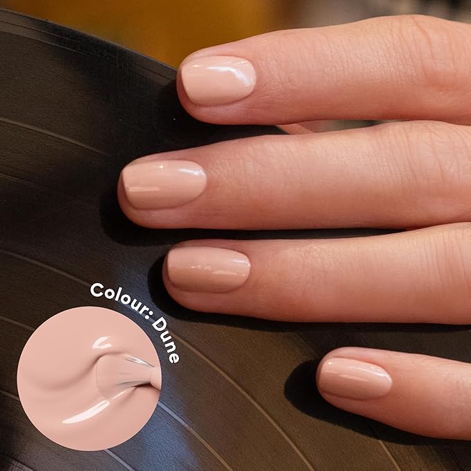Manucurist Green Flash Gel Polish - Dune (Sandy Beige) - UV & LED Gel Nail Polish - 12-Free, Bio-Sourced (84%) - Professional Manicure - 15 ml