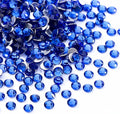 Sapphire Flatback Rhinestones, Glass Rhinestones for Nail Art and Craft, Glue Fix, Loose Crystal Gemstones(Blue, SS6, 1440pcs, 1.9-2.0mm)