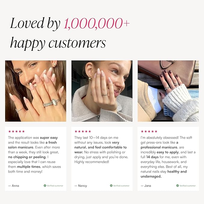 DOONAILS Soft Gel Press On Nails - 30 Pcs Kit with Stickers in 15 Sizes – White, Short Square – Reusable Glue On Fake Nails, Handmade & Salon-Quality Finish, Vegan & Cruelty-Free, Uñas Postizas
