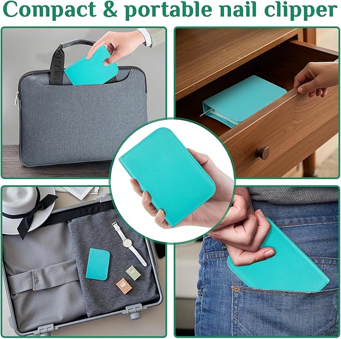 Travel Manicure Set 26-Piece, Portable Nail Clippers Kit with PU Case, Carbon Steel Clippers, 410 Stainless Steel Grooming Tools, Hand Foot Facial Care for Luggage Backpack