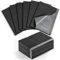 Makartt Disposable Nail Mats: 20 Pcs Foldable 3 Ply Waterproof Nail Art Table Mats, 13 x 18 in Absorbent Manicure Desk Pads for Salon Manicure Tattoo, Black