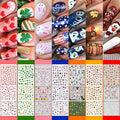 30 Sheets 7 Holiday Nail Art Stickers, Mixed Season Nail Decals Set for All Year, 3D Self-Adhesive Pegatinas Uñas Easter 4th of July Halloween Thanksgiving Christmas Valentine's St. Patrick's Day