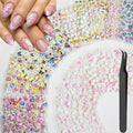60 Sheets Flowers Nail Art Stickers Decals 3D Self-Adhesive Colorful Flower Rose Daisy Cherry Blossoms Nail Stickers Design Flowers Nail Art Supplies Charms for Nails Arts Manicure with Tweezers…