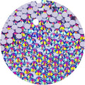 4500 Pcs SS12 3mm Flatback Rhinestones for Nails Art Crafts Glitter Round Gems AB Crystals DIY Clothes Shoes （Rose Purple AB）