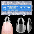 Almond Nail Tips Press on Nails, Fake Nails for DIY Home Nail Art, Long Full Cover Acrylic Nail Tips 600Pcs, Semi - Matte Finish for Salons & Gifts - Viywicz