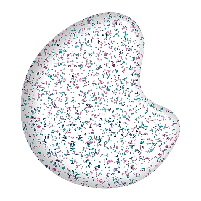 Sally Hansen Miracle Gel Salon Quality Nail Polish | Gel-Like Formula, Two-Step System, No UV Light Needed, Long Lasting | Opaque, Glittery | 581 Girls Flip | White Nail Polish