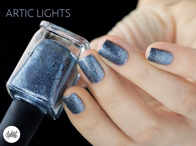 ILNP Arctic Lights - Icy Blue Holographic Metallic Nail Polish
