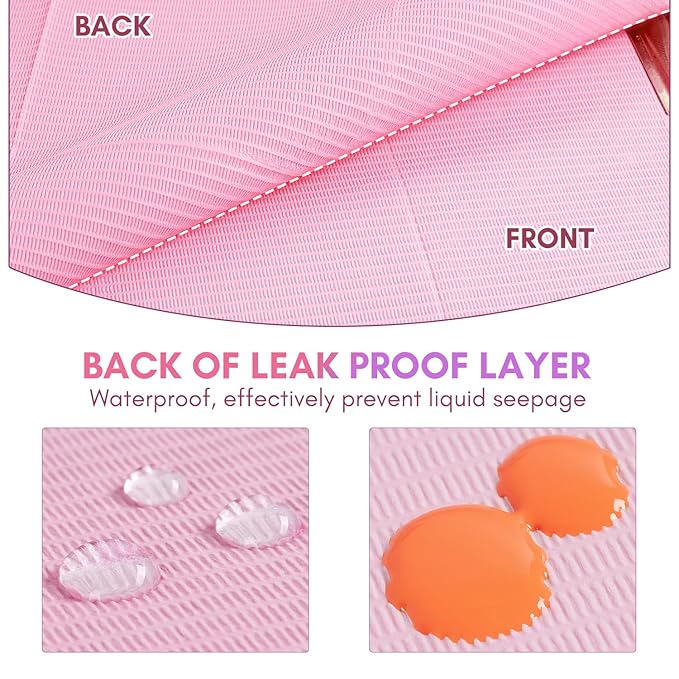 Makartt Nail Rhinestone Glue for Nails Bundle with Disposable Nail Mats, 50Pcs Pink Fordable Nail Paper Towels for Table Acrylic Nail Practice Sheet