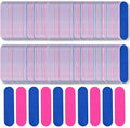 Mini Nail File Bulk 300Pcs (180/240 Grit), Disposable Nail Files Double Sided Emery Boards Home or Professional Manicure Tools(Blue and Pink)