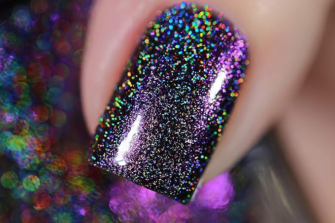 ILNP Pulse - Purple to Gold Color Kissed Ultra Holographic Nail Polish