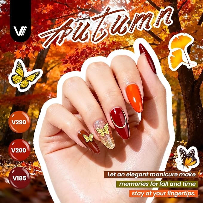 VANREESA Gel Nail Polish Kit with U V Light 74 Pcs Gel Polish Nail Set 56 All Seasons Colors Nail Polish Set + Base and 4 Effects Top Coat with Manicure Tools Complete Nail Kit Gifts for Women