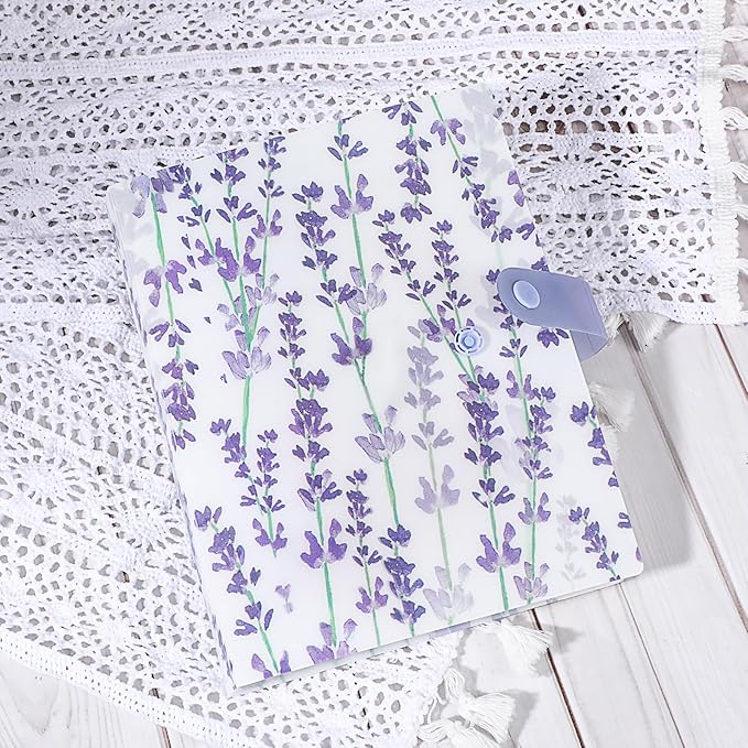 144 Slots Wisteria Flower Nail Art Artistic Stickers Storage Book Transparent Decals Organizer Tools DIY Design Manicure Decoration Empty Photo Display Showing Collecting Album Holder (Floral)