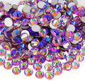 Genie Crystal Light Purple AB Rhinestones SS20, 4.8 mm Light Amethyst Aurora Borealis Flatback Glass Rhinestone for DIY Crafts, Shoes, Wedding Dreass, Tumbler, Cup, Makeup, Bling Decoration