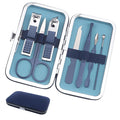 Manicure Set Stocking Stuffers for Men Stocking Stuffers for Teens Manicure Kit Nail Clippers Kit Grooming Kit Pedicure Care Tool Christmas Gift for Men Dad Birthday Gift for Teen Boy Father Dark Blue