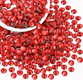 400PCS SS30/6mm Crystal Rhinestones (Light Red/Light Siam), Bedazzling Flatback Glass Rhinestones for Crafting, Gems Diomand for Tumbler Shoes Clothing Mugs Nail Art
