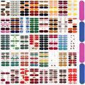 560 Pieces 40 Sheets Vibrant Color Nail Polish Strips Self-Adhesive Colorful Gel Nail Strips for Kids Nail Polish Stickers Full Nail Wraps for Women Nails Art