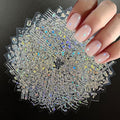 30 Sheets Aurora Nail Art Stickers 3D Self-Adhesive Flower Nail Stickers for Nail Art Aurora Star Nail Art Stickers Line Nail Decals Heart Design Nail Decals for Nail Art for Women