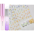Silicone Chrome Nail Powder Applicator, 2PCS Ombre Brush Nail Art Tools for Beginners