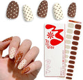 Semi Cured Gel Polish Strips | 24pc UV LED Required Wraps | Gift Peel and Stick Nails | Coquette DIY Home Manicure | Press On Alternative (Spot On)