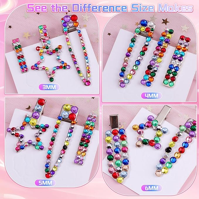 14400Pcs 4mm Resin Rhinestones for Bedazzling, Pink Red Black Flatback Gems for Crafting, Bedazzler Kit with Rhinestones Tools & B7000 Jewelry Glue for DIY Clothing Shoes Tumblers Fabric Mugs Bags