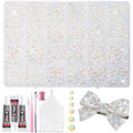 20000Pcs Transparent AB Flatback Resin Rhinestones for Bedazzling, Mix Sizes Crystal Rhinestones Gems, Transparent Gems Bedazzling for Crafting, Flatback Rhinestone for DIY Face Makeup Crafts