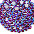 Beadsland 1440pcs Flat Back Crystal Rhinestones Round Gems for Nail Art and Craft Glue Fix, Dark Siam AB, SS16, 3.8-4.0mm