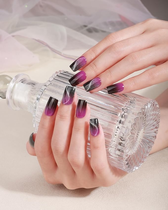 Semi Cured Gel Nail Strips - 20pcs Glaze Gel Stickers, Salon Quality DIY Wraps, Easy to Apply, UV Light Required