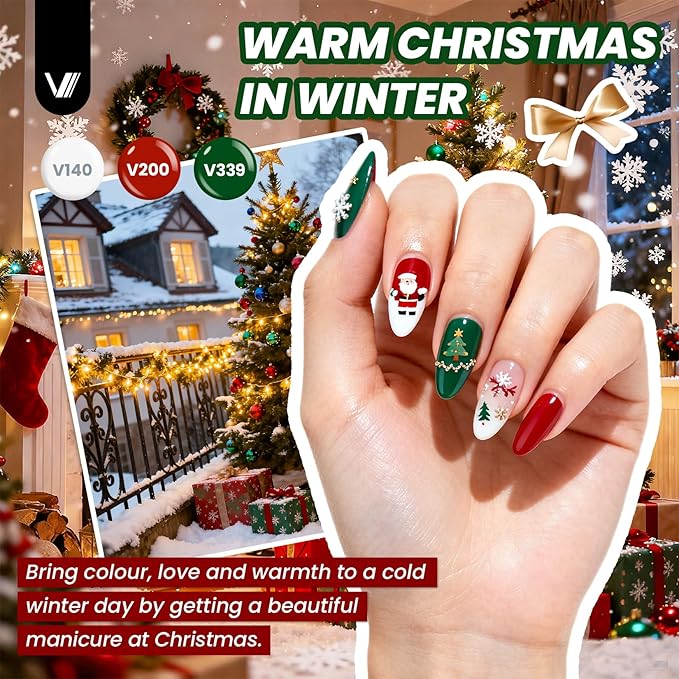 VANREESA 148Pcs Gel Nail Polish Kit with U V Light Almond Nail Tips Nail Drill -60 All Seasons Colors Gel Polish Set with 6Pcs Base Top Coat Gel Nail Kit for Beginners with Everything Gifts for Women