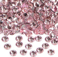2880PCS Art Nail Rhinestones Non Hotfix Glue Fix Round Crystals Glass Flatback for DIY Jewelry Making with one Picking Pen (ss5 2880pcs, Lt. Rose)