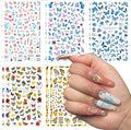 Eseres 10 Sheets Butterfly Nail Stickers for Women Nails Design and Art
