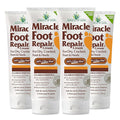 Miracle Foot Repair Cream (8 oz / 4-Pack) Repairs Dry Cracked Heels and Feet, 60% Pure UltraAloe Moisturizes, Softens, and Repairs