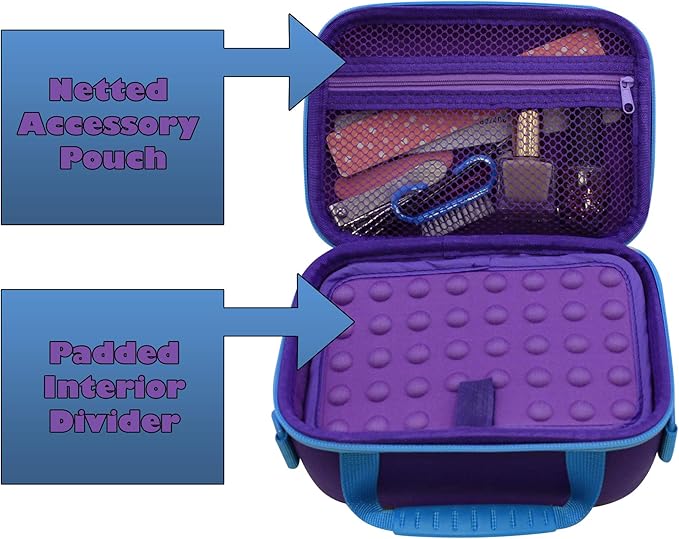 CASEMATIX Portable EFile Nail Drill Machine Case - Professional Hard Shell Bag for Rechargeable Nail Machine Compatible with Nails Drill from AIRSEE, AZ GOGO, MelodySusie, NATPLUS and More