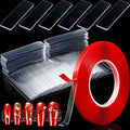 100 Pieces Nail Design Tips Display Stand Holder with 10 M Double Sided Tape Nail Design Practice Holder and Removable Mounting Tape for Home Wall office Decor
