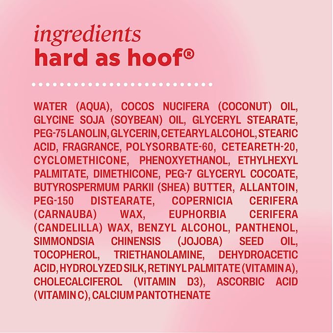 Onyx Professional Hard as Hoof Nail Strengthening Cream, Coconut Scent - Nail Growth and Conditioning Cuticle Cream Stops Splits, Chips, Cracks & Strengthens Nails, 1 oz
