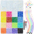 2mm-6mm Transparent AB Resin Rhinestones w B7000 Glue for Crafting Bedazzling Flatback Colorful Jelly Stones Diamonds Gems Bedazzler Kit for Nails Face Eyes Makeup Tumblers Bottles Shoes Crafts