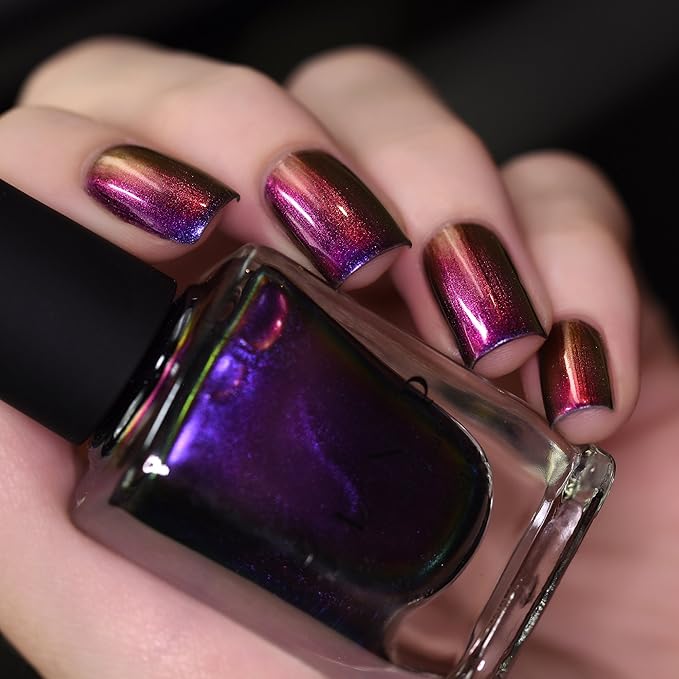 ILNP Tilted - Purple, Magenta, Orange, Green Color Shifting Ultra Chrome Nail Polish