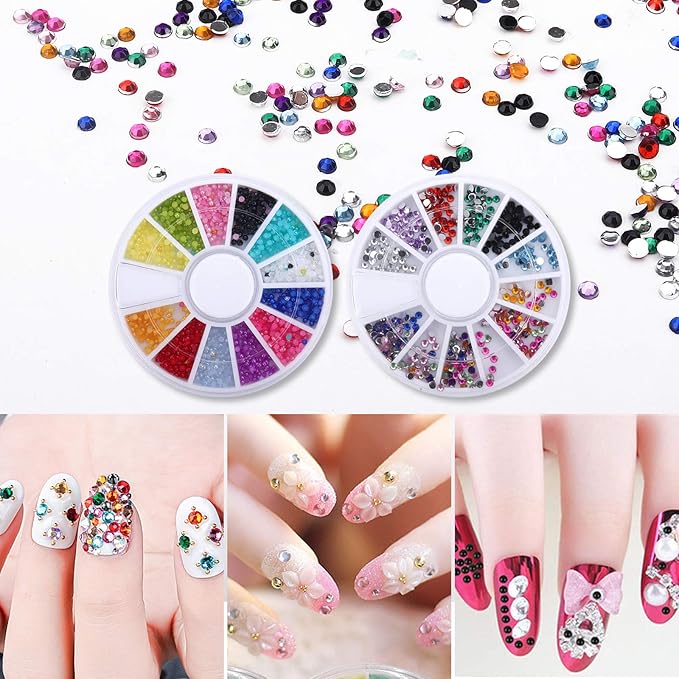 LIONVISON Practice Hand for Acrylic Nails,Flexible Practice Hands Fingers with Nail Kit,Acrylic Powder Brush Nail Art Decoration Tools for Professional Beginners