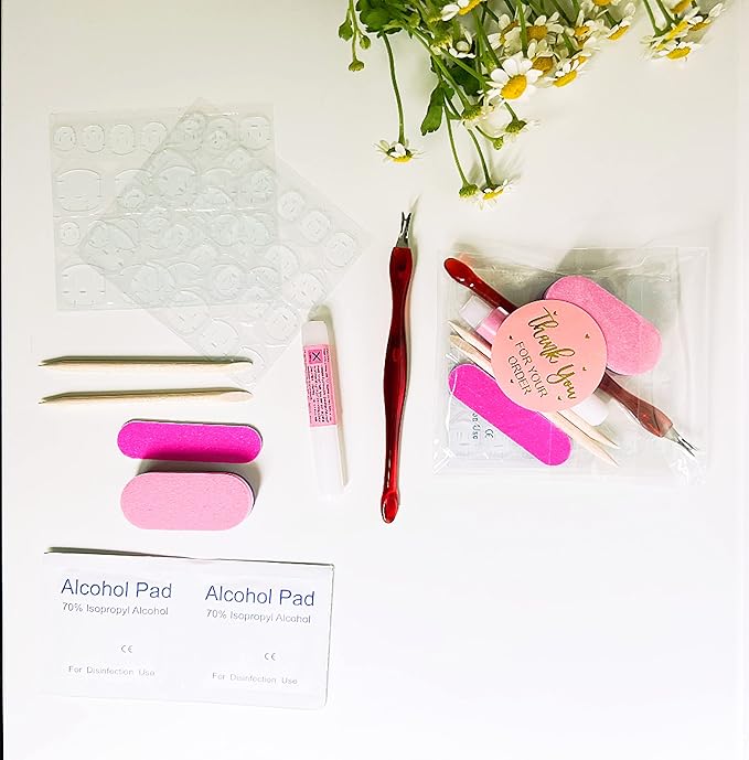 30Pcs Almond Press On Nails - Supremely Fit & Natural Soft Gel Almond Nails,15 Sizes, Reusable Fake Nails Kit with Gift Box for Women (Shiny Red)